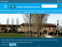 Tablet Screenshot of comune.pievesangiacomo.cr.it